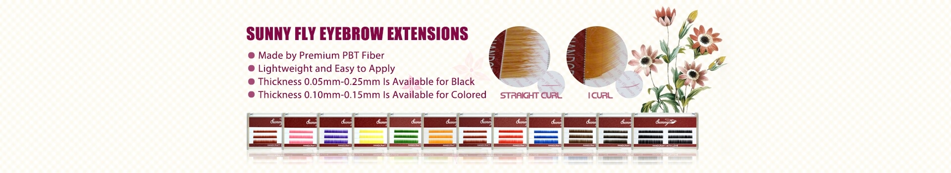 Extensiones de cejas Premium SE05 (Henna)